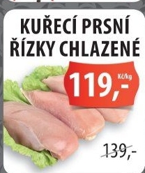 Kuřecí prsní řízky H+H Řeznictví