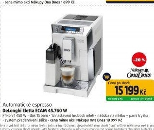 Kávovar espresso DeLonghi ECAM 45.760 v 