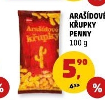 Křupky arašídové Penny