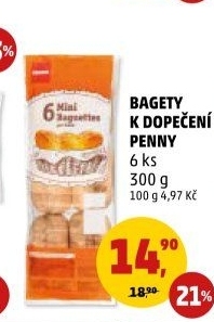Bagety k dopečení Penny