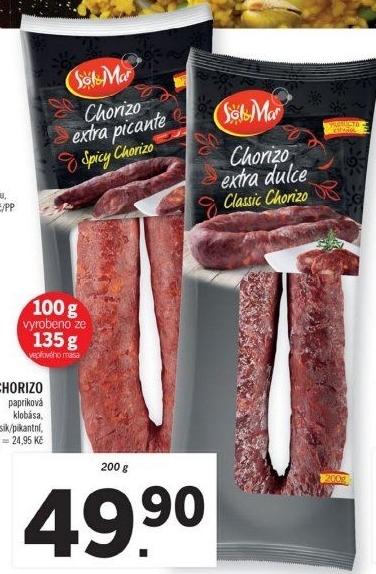 Papriková klobása Chorizo Sol&