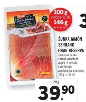 Šunka Gran Reserva Jamón Serrano Sol&