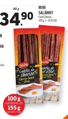 Minisalámy španělské Canitas Sol&