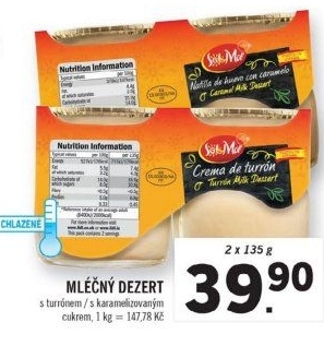 Dezert mléčný Sol&