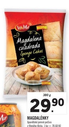 Košíčky z třeného těsta Magdalena Cuadrada Sol&