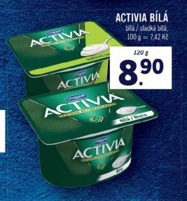 Bily Jogurt Activia Danone V Akci Lidl Od 27 5 2019