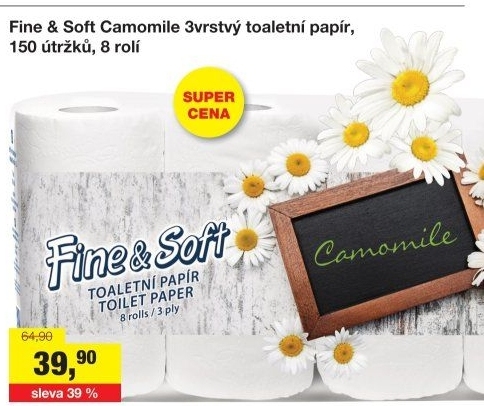 Toaletní papír 3vrstvý Fine&amp