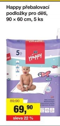 Podložky přebalovací Háppy Bella