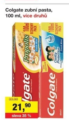 Pasty na zuby Colgate