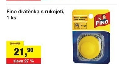 Drátěnka s rukojetí Fino