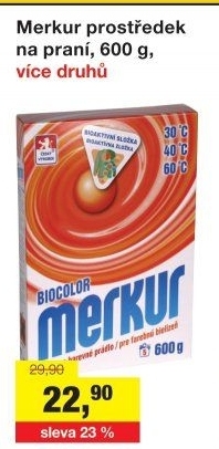 Prací prášek Merkur