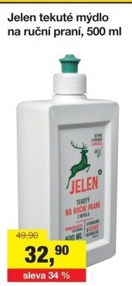 Tekuté mýdlo na ruční praní Jelen