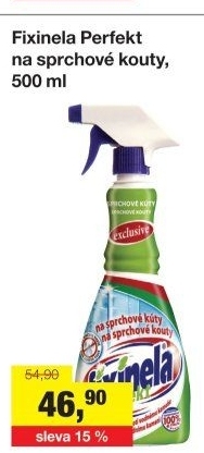 Čistič sprchových koutů Perfekt Fixinela