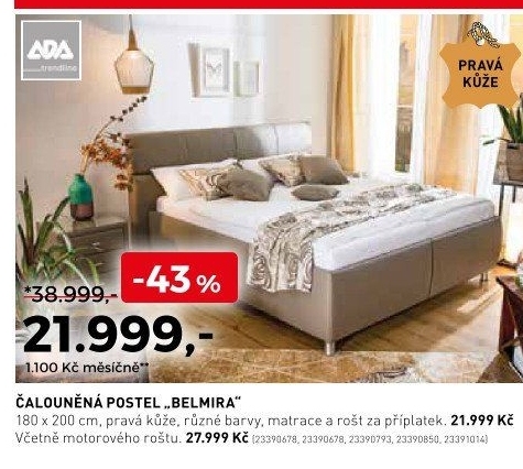 Čalouněná postel Belmira