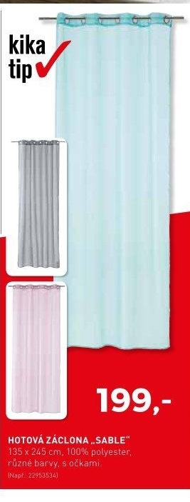 Hotová záclona Sable
