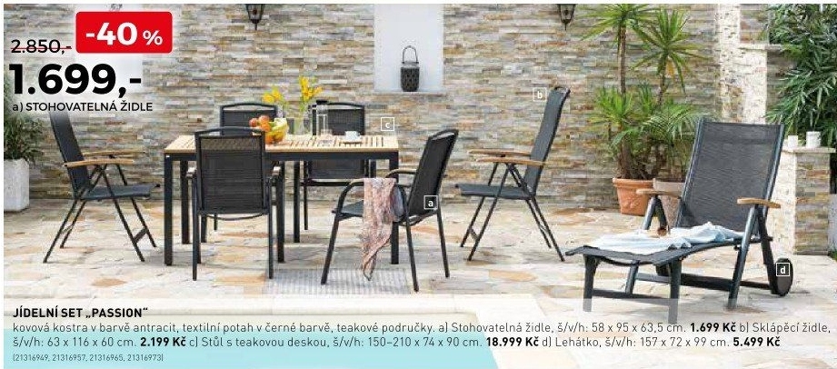 Jídelní set Passion