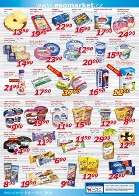 akční leták ESO MARKET 5.6.2019-16.6.2019