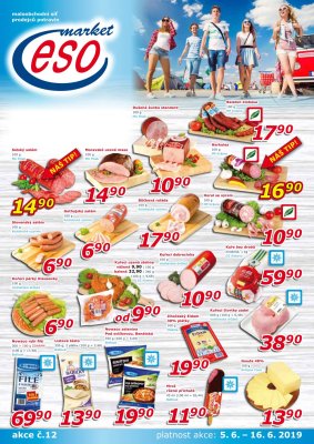 akční leták ESO MARKET 5.6.2019-16.6.2019