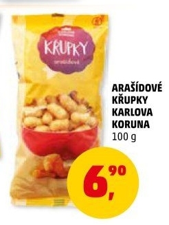 Křupky arašídové Karlova Koruna