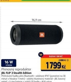 Přenosný reproduktor JBL Flip3