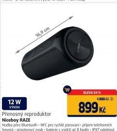 Přenosný reproduktor Niceboy RAZE