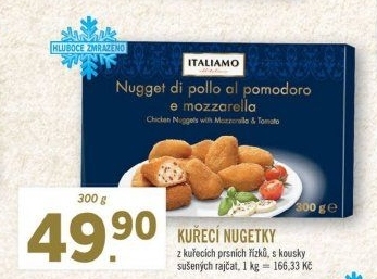 Kuřecí nugetky mražené Italiamo