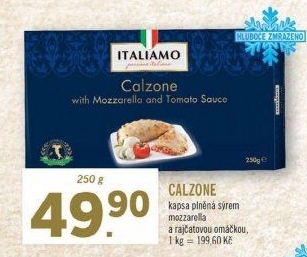 Pizza mražená Calzone Italiamo