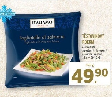 Těstovinový pokrm mražený Italiamo