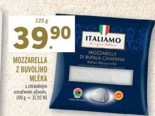Sýr Mozzarella z buvolího mléka Italiamo