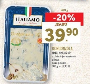 Sýr Gorgonzola Italiamo - Lidl akcniletaky.com