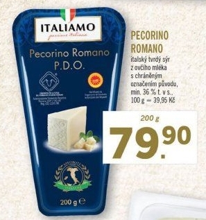 Sýr Pecorino Romano Italiamo