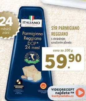 Sýr Parmigiano Reggiano Italiamo