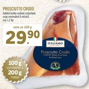 Šunka Prosciutto Crudo Italiamo