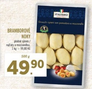 Noky bramborové plněné Italiamo