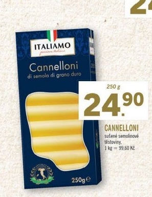 Těstoviny semolinové Italiamo