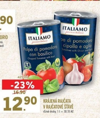 Rajčata krájená Italiamo