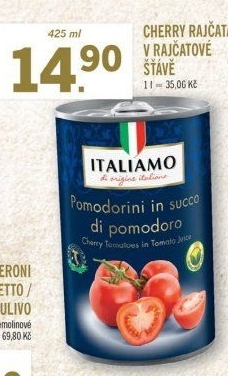 Cherry rajčata Italiamo - konzerva