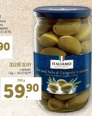 Olivy zelené Italiamo