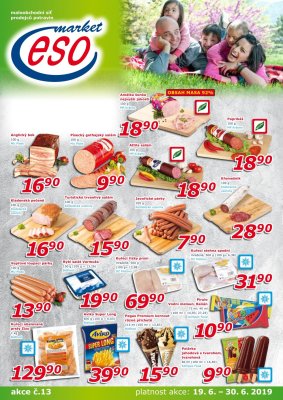 akční leták ESO MARKET 19.6.2019-30.6.2019