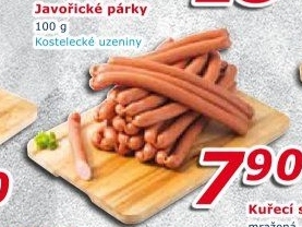 Párky javořické Kostelecké uzeniny