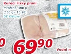 Kuřecí prsní řízky mražené DZ Klatovy