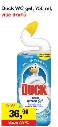 Gelový čistič WC Duck