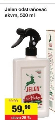 Odstraňovač skvrn ve spreji Jelen