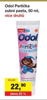 Pasta na zuby dětská Perlička Odol