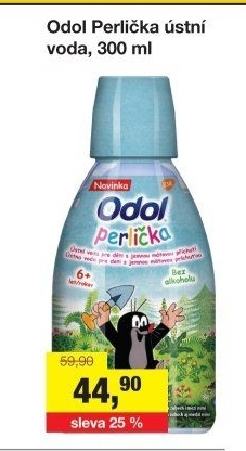 Ústní voda dětská Odol Perlička