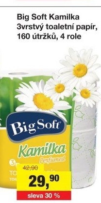 Toaletní papír 3vrstvý Big Soft
