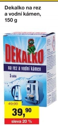 Čistič na rez a vodní kámen Dekalko