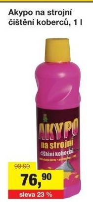 Čistič na strojní čištění koberců Akypo
