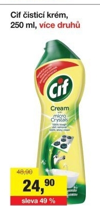 Krémový čistič Cif Cream