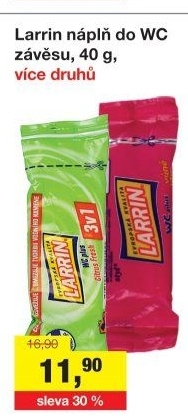 WC blok tuhý Larrin - náplň